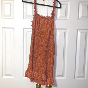 Almost famous smocked bodice cutout dress